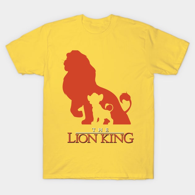 The Lion King (Simba and Mufasa) T-Shirt by patrickmaberry